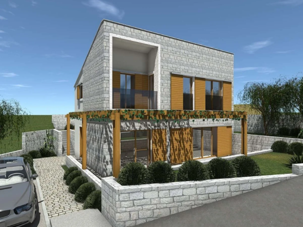 Grundstück für den Bau von zwei Villen mit Swimmingpool in Kamenovo